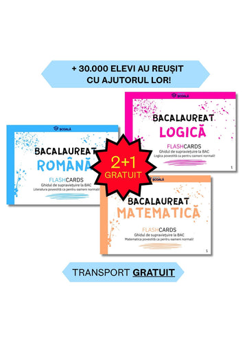 2+1 GRATUIT BAC TEHNO Pachet Complet - Română + Mate + Logică