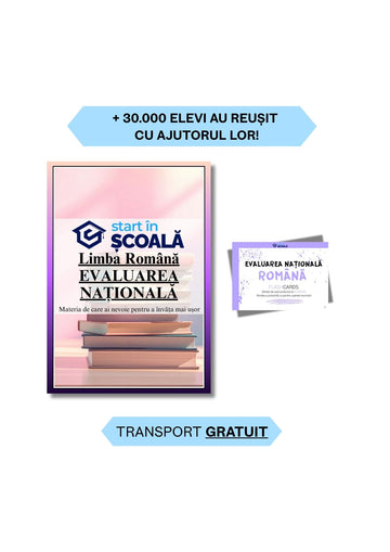 Evaluare Națională Pachet - Română Manual + Flashcard Română