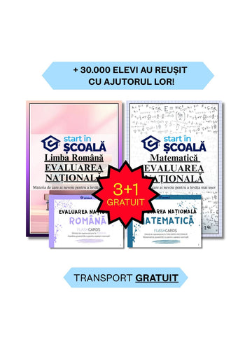 Evaluare Pachet Complet- Manuale Română & Matematică+ Flashcard-uri Română & Mate