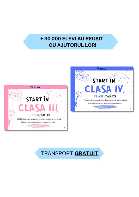 Pachet Clasa III + Clasa IV Română + Matematică