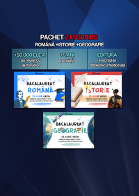 2+1 GRATUIT BAC - Română + Istorie + Geografie