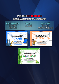 2+1 GRATUIT BAC - Română + Matematică + Bio