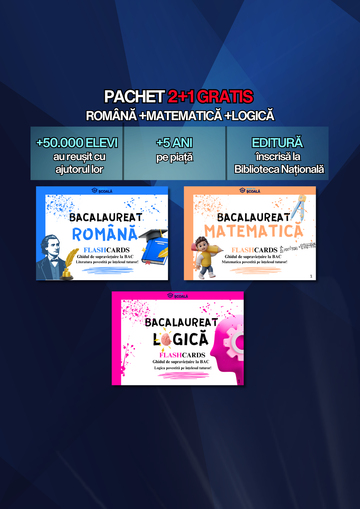 2+1 GRATUIT BAC - Română + Mate + Logică