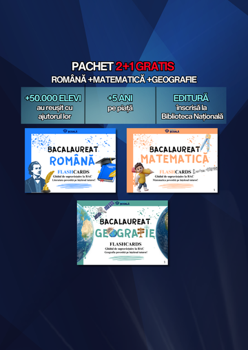 2+1 GRATUIT BAC - Română + Mate + Geografie