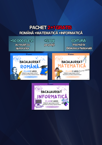 2+1 GRATUIT BAC - Română + Mate + Info