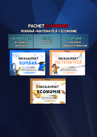 2+1 GRATUIT BAC - Română + Mate + Economie