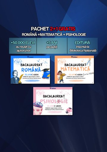 2+1 GRATUIT BAC - Română + Mate + Psiho