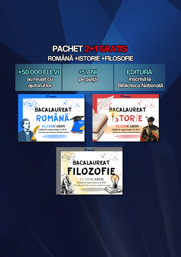 2+1 GRATUIT BAC - Română + Istorie + Filosofie