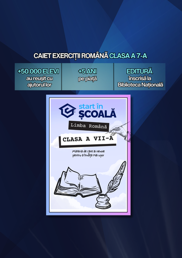 Caiet de exerciții Română clasa a VII-a
