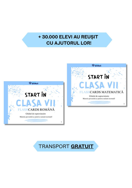 Clasa VII Pachet Complet - Română + Matematică