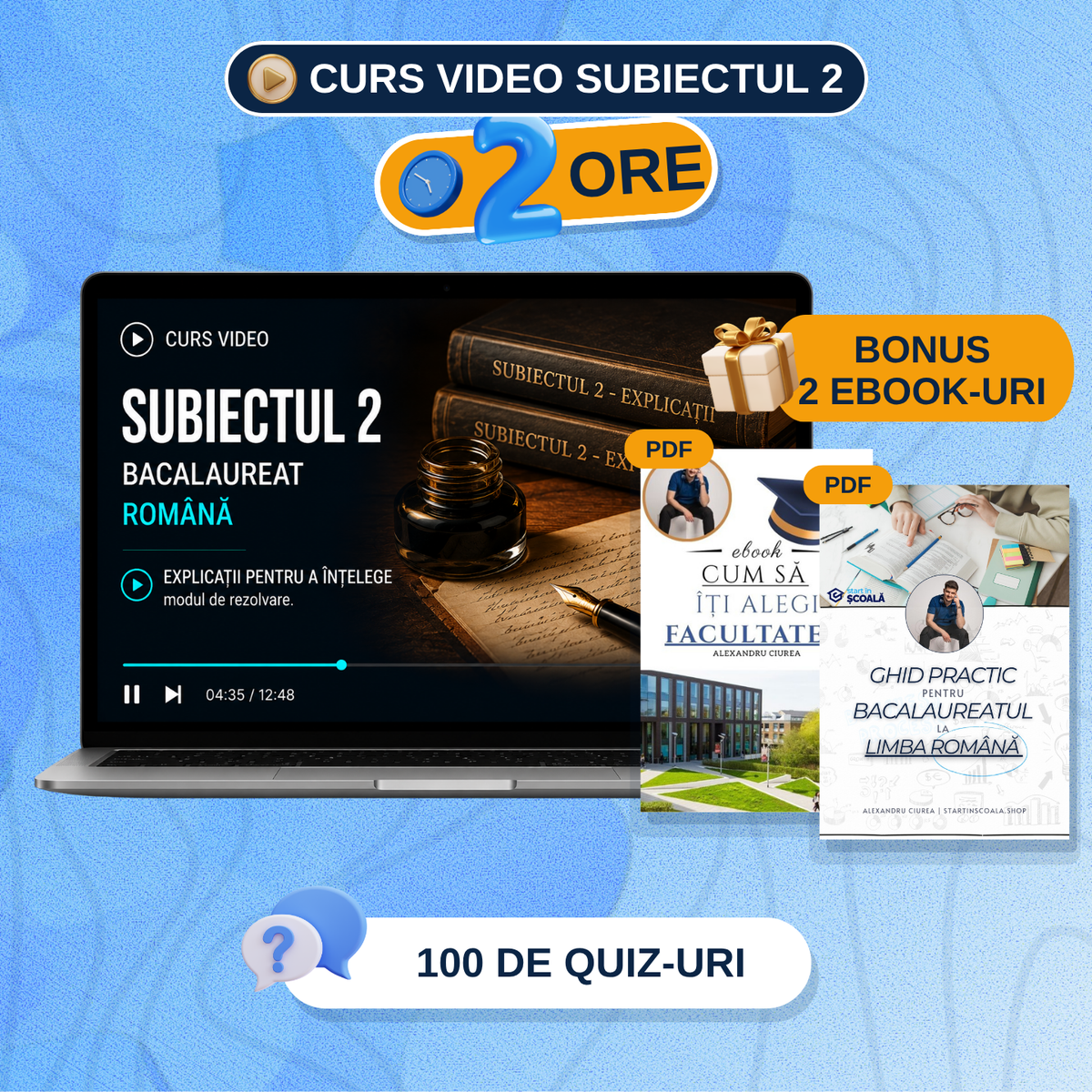 Curs Video BAC Română – Subiectul II (2 ore)