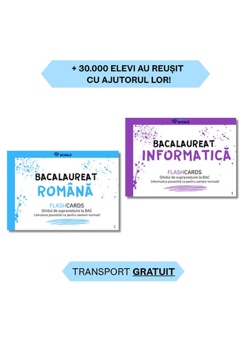 BAC REAL Pachet - Română + Informatică