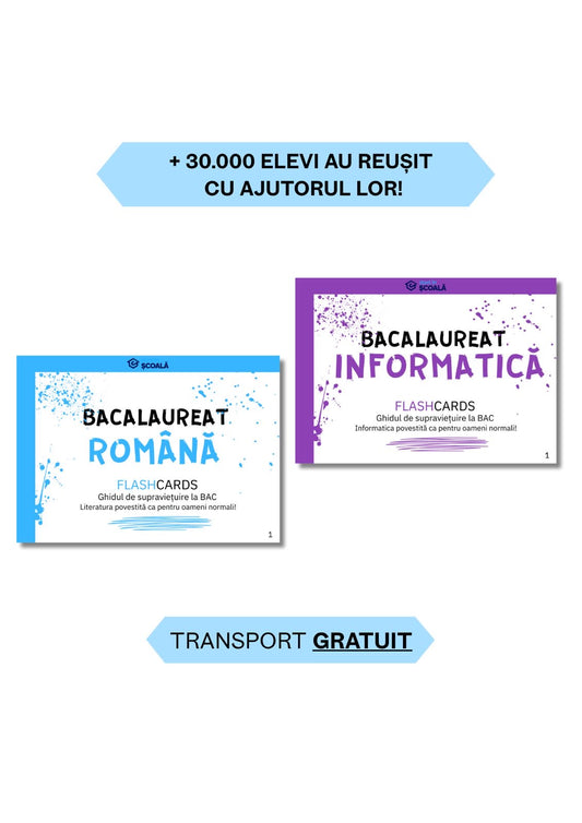 BAC REAL Pachet - Română + Informatică