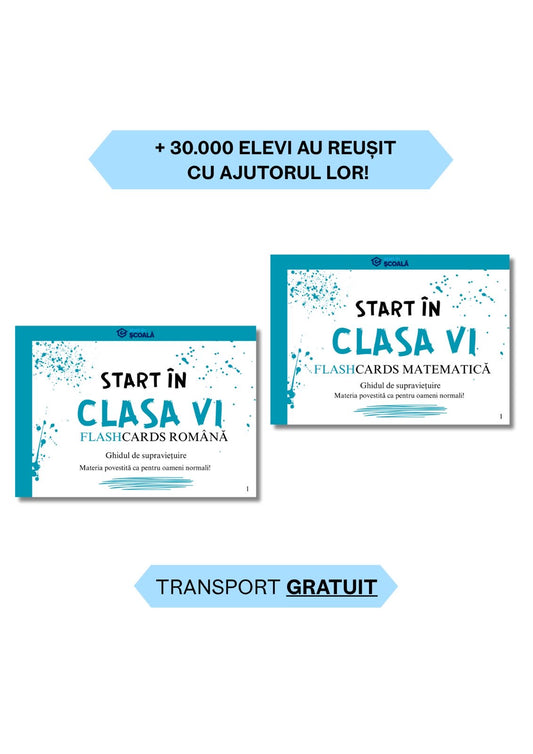Clasa VI Pachet Complet - Română + Matematică