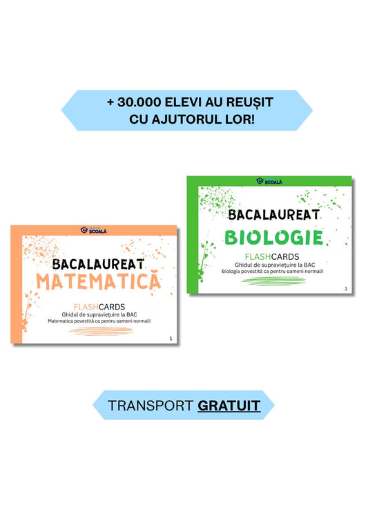 BAC REAL Pachet - Mate + Biologie