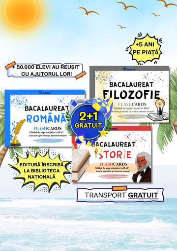 2+1 GRATUIT BAC - Română + Istorie + Filosofie