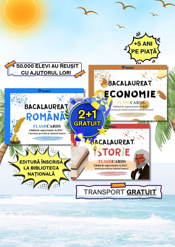 2+1 GRATUIT BAC - Română + Istorie + Economie
