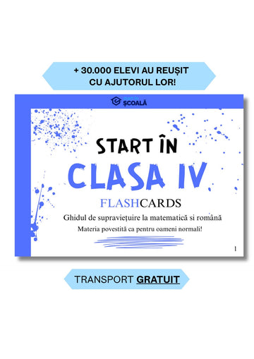 Clasa IV - Română + Matematică