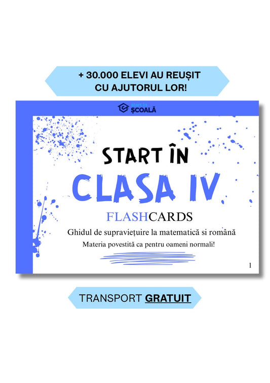 Clasa IV - Română + Matematică