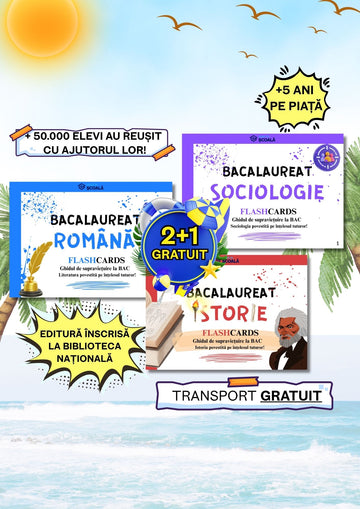 2+1 GRATUIT BAC - Română + Istorie + Sociologie