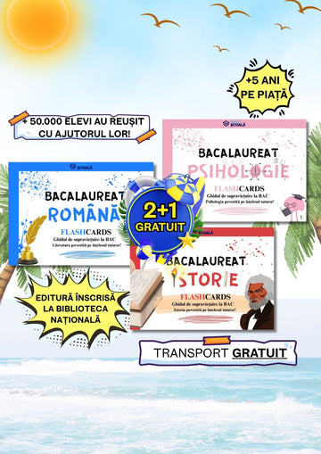 2+1 GRATUIT BAC - Română + Istorie + Psihologie
