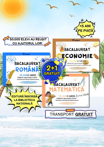 2+1 GRATUIT BAC - Română + Mate + Economie