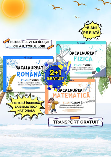 2+1 GRATUIT BAC - Română + Matematică + Fizică