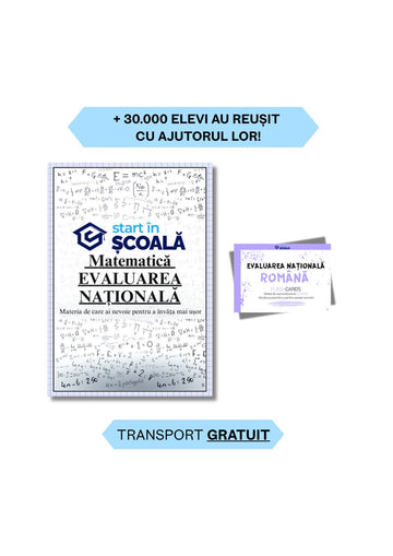 Evaluare Pachet - Matematică Manual Formule + Flashcard Română