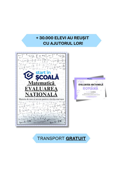 Evaluare Pachet - Matematică Manual Formule + Flashcard Română
