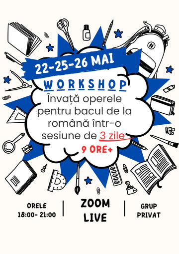 WORKSHOP BAC Română Subiectul 3 22-25-26 mai - cu Alexandru Ciurea