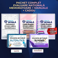 Pachet Clasa 8 Memoratoare + Manuale Română + Mate Evaluare