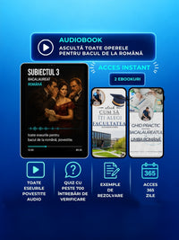 Audiobook 2+1 GRATUIT (5 ore): Subiectul III + 700 Quiz-uri + 2 Ebook-uri