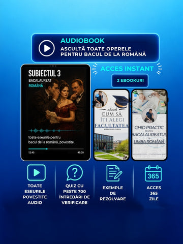 Audiobook 2+1 GRATUIT (5 ore): Subiectul III + 700 Quiz-uri + 2 Ebook-uri