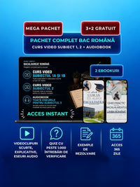 Cursuri 3+2 GRATUIT (10 ore) – Subiectele I, II și III BAC+ 1.000 QUIZ-uri