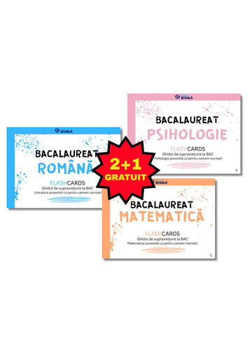 2+1 GRATUIT BAC REAL Pachet Complet - Română+Mate+Psiho