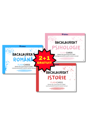2+1 GRATUIT BAC UMAN Pachet Complet - Română + Istorie + Psihologie