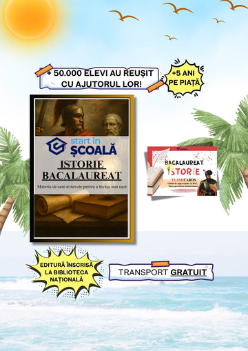 Pachet BAC - Istorie Manual + Istorie Flashcard