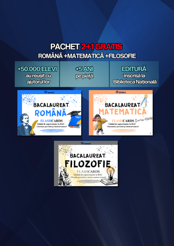 2+1 GRATUIT BAC - Română + Mate + Filosofie
