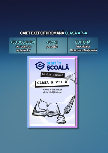 Caiet de exerciții Română clasa a VII-a