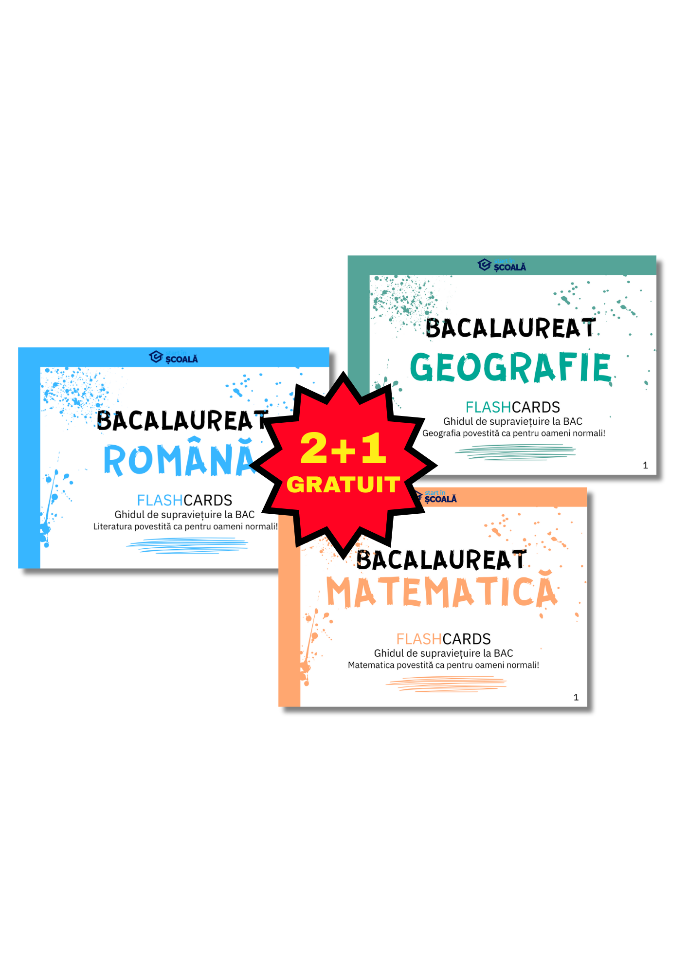 2+1 GRATUIT BAC TEHNO Pachet Complet - Română + Mate + Geografie