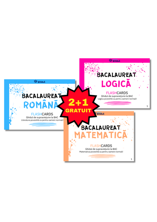 2+1 GRATUIT BAC TEHNO Pachet Complet - Română + Mate + Logică