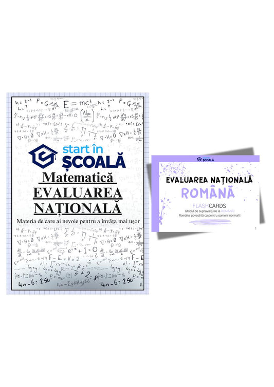 Evaluare Pachet - Matematică Manual Formule + Flashcard Română