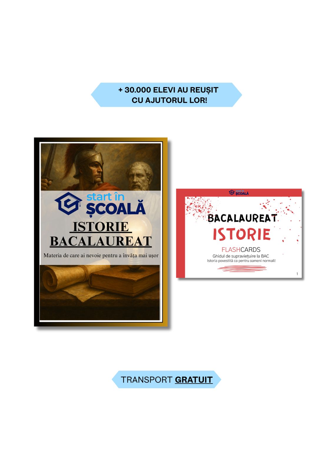 Pachet BAC - Istorie Manual + Istorie Flashcard