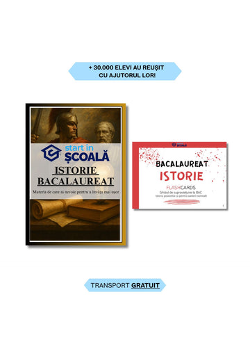 Pachet BAC - Istorie Manual + Istorie Flashcard