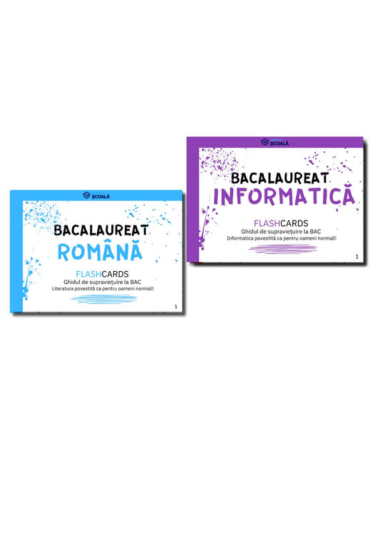 BAC REAL Pachet - Română + Informatică