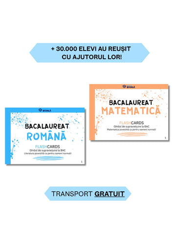 BAC REAL Pachet - Română + Matematică