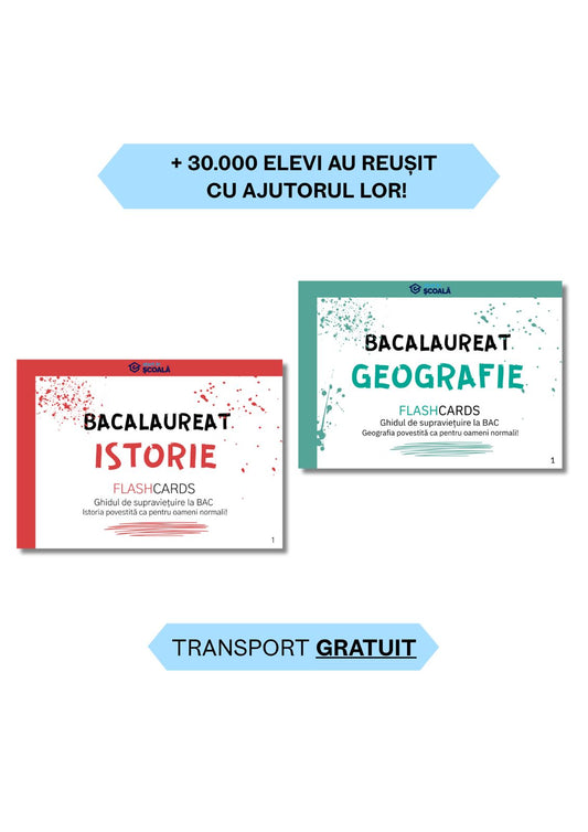 BAC UMAN Pachet - Istorie + Geografie