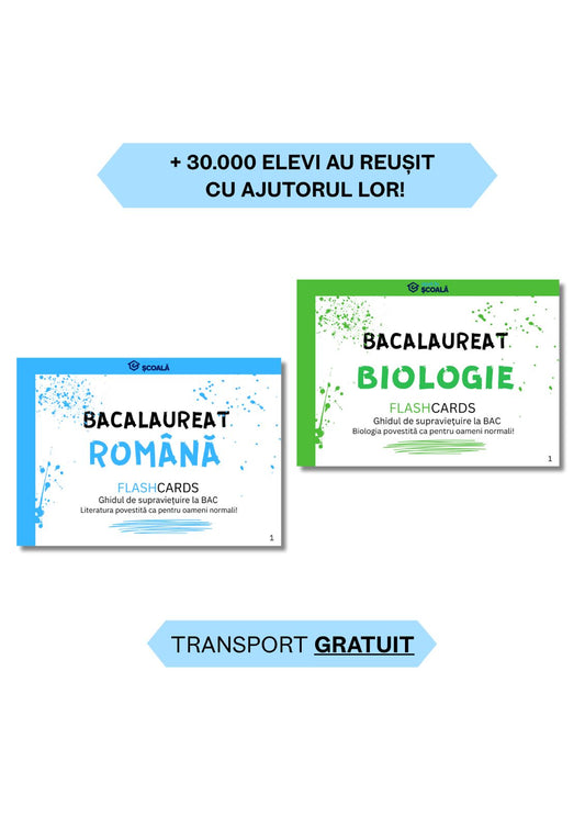 BAC REAL Pachet - Română + Biologie