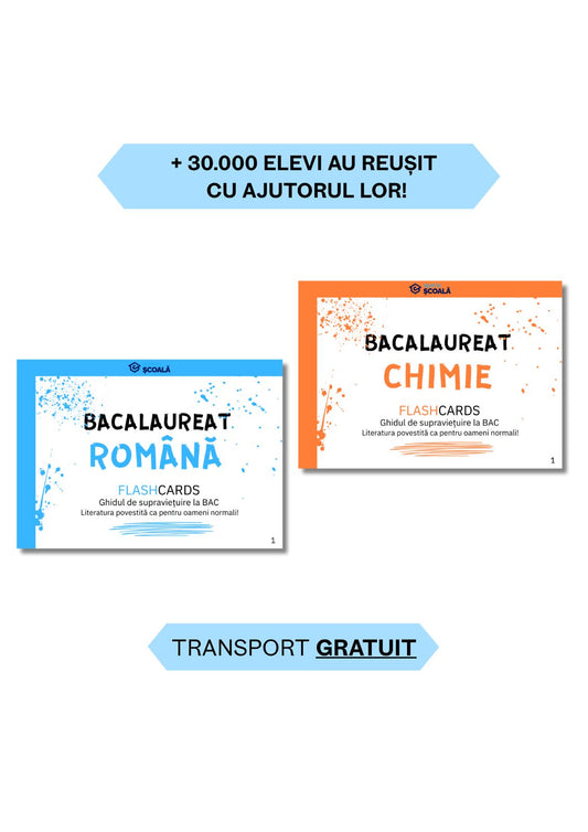 BAC REAL Pachet - Română + Chimie