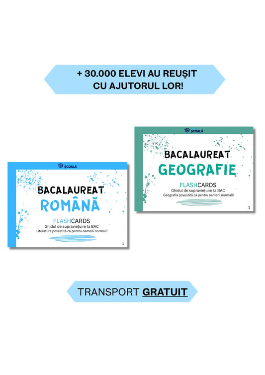BAC UMAN Pachet - Română + Geogra